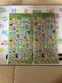 どうぶつの森 ポケットステッカーワールド ぷっくりシール ファミマ　2枚セット