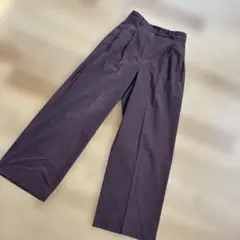 PLST リネンブレンド　ワイドパンツ