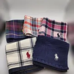 ◆4062 ラルフローレン　ハンカチ5点セット