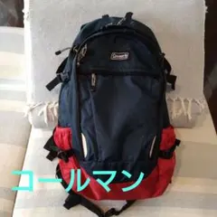 Coleman ネイビー/レッド リュック