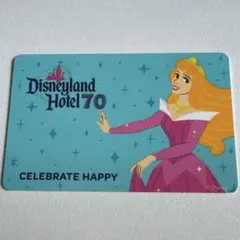カリフォルニアディズニーランド70周年 オーロラ姫ルームキー&DVCシールのサムネイル