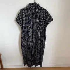 nop de nod フリルタイ付きワンピース