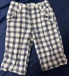 グローバルワーク 120cm 130cm チェック　ハーフパンツ　ウエスト ゴム