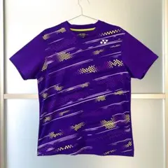 【準美品】 YONEX ゲームシャツ 10428 ユニL パープル 廃盤