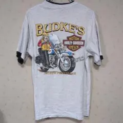 Harley-Davidson バイクTシャツ グレー　XL
