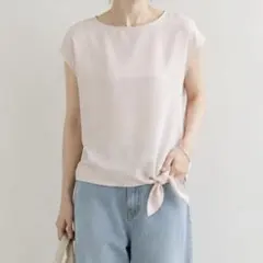 BEAUTY&YOUTH サイドリボンカットソーブラウスのサムネイル