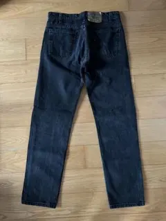 後染め90s USA製Levi's 505 ブラックデニムパンツ W33 L32