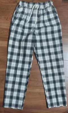 GLOBAL WORK チェック柄 ロングパンツ 160