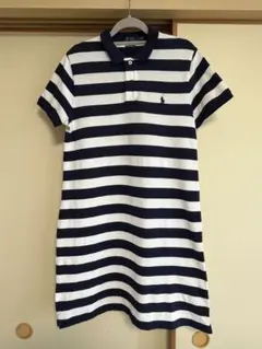 ラルフローレン　コットン メッシュ ポロドレス