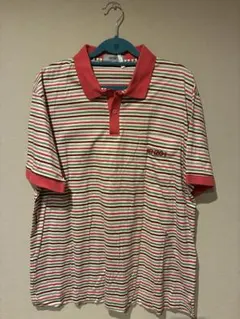 【美品/日本製】KENZO GOLF ポロシャツ L ボーダー マルチカラー希少のサムネイル