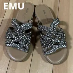 EMU Australia メタリック編み込みサンダル サイズ8のサムネイル