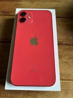 ❤️iPhone 12❤️64GB❤️RED❤️赤 スマホ 中古品 箱 ステッカー付き iPhone 12 64GB RED - メルカリ