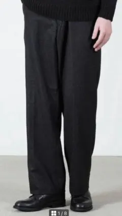 COMOLI 25AW ウールフラノパンツ　サイズ2のサムネイル