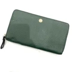 Y501-365 BARCOS バルコス ラウンドジップ 長財布 グリーン
