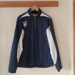 スポーツジャケット ネイビー/ホワイト フルジップ