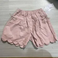 スカラップ　コーデュロイ　ショートパンツ