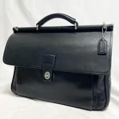 コーチ バークレー 黒 ビジネスバッグ ターンロック 金具 チャーム A4可