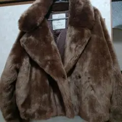 Sea Room lynn ブラウン毛皮コート