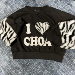 140 女の子　スウェット　丈短