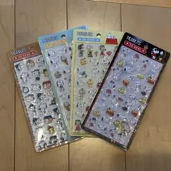 PEANUTS スヌーピー　3Dシール 4枚セット