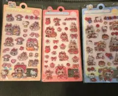 キャラクターシール3シートセット