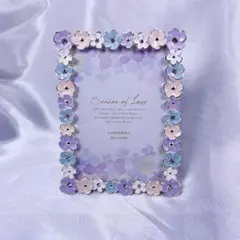 【新品】フラワーフォトフレームS