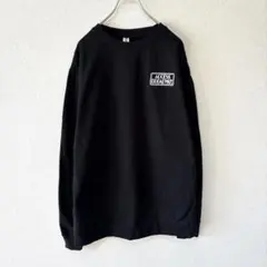 アメリカ古着　ワンポイント刺繍　ブロードウェイ　演劇　ミュージカル　黒　L