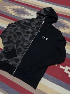 BAPE × サンリオ クロミ ブラック迷彩 フルジップパーカー - メルカリ
