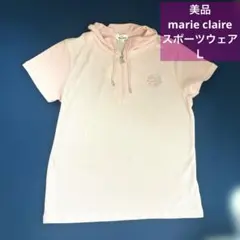 marie claire マリクレール　 ゴルフウェア　ハーフジップ　 半袖　Ｌのサムネイル