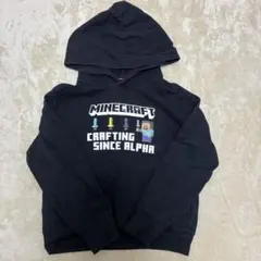 UNIQLO Minecraft パーカー 140cm ブラック　マイクラ