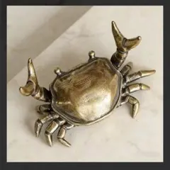 真鍮製 蟹 カニ 灰皿 香炉 置物 工芸品 ヴィンテージ 骨董 - メルカリ