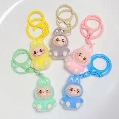 ラブブぬいぐるみキーホルダー マスコット全5色セット即購入OKセール