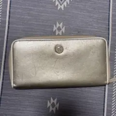 ⭐*️様 ゴールド　合成皮革 長財布　キタムラ