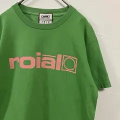 ロイアル ロゴプリント Tシャツ クルーネック 半袖 M 緑 綿 サーフ 休日のサムネイル