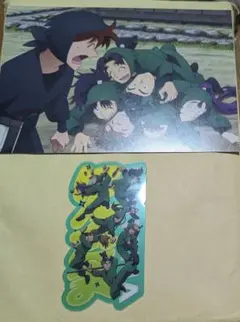 忍たま乱太郎 最強の軍師 特典　脚本付きイラストカード 6年生　クリアカード