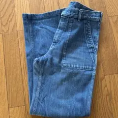 【値下げ】デニム ワイドレッグパンツのサムネイル