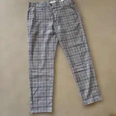 一度着用のみBershka スリムクロップド チェックパンツ 31/31のサムネイル