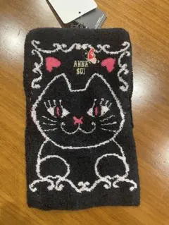 ANNA SUI ファスナー付きタオルポーチ 猫柄のサムネイル