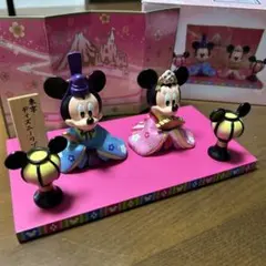 ディズニー 三段雛人形 ひな祭り飾り 陶器製 Disney ベビー雛人形