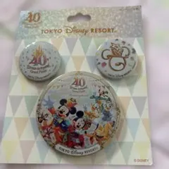 東京ディズニーリゾート 40周年缶バッジセット