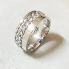 ステンレス シルバー リング 13号 メンズ アクセサリー ローマ数字 大人気
