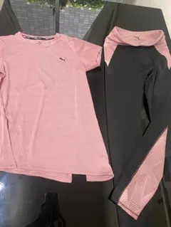Puma ジャージ上下セット ピンク/ブラック