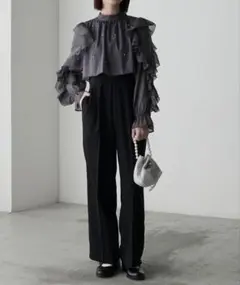 BONLECILL noirパール付オールインワンパンツドレス　卒業式謝恩会