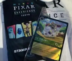 ピクサーの世界展限定 バズ ディズニー ロルカナ プロモカード pixar