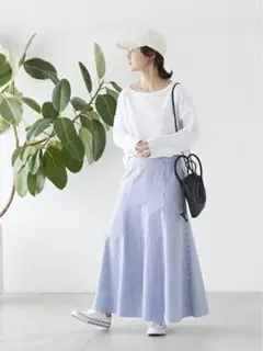 新品　タグ付き　イエナ　ストライプフレアスカートのサムネイル