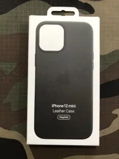 純正品 iPhone 12 mini レザーケース ブラック 新品