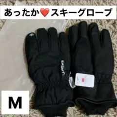 極暖　防水防寒グローブ スマホ対応 Mサイズ　黒　バイク　自転車通勤通学