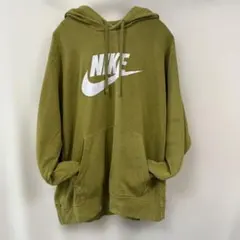Nike XL オリーブ色 フード付きパーカー