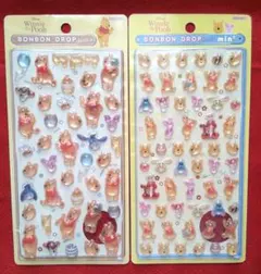 Winnie the Pooh BONBON DROP シール2枚セット