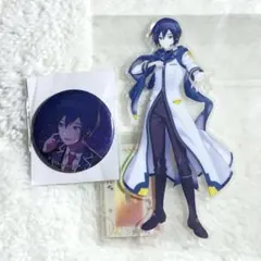 プロセカ KAITO カイトセガラッキーくじ アクリルスタンド 缶バッジ グリ缶